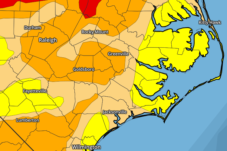 Eastern North Carolina Drought Monitor