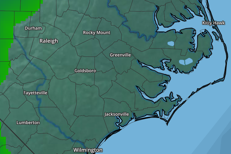 Current wind chill across Eastern North Carolina