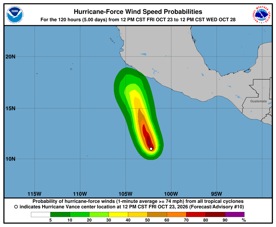 74 mph Wind Probability